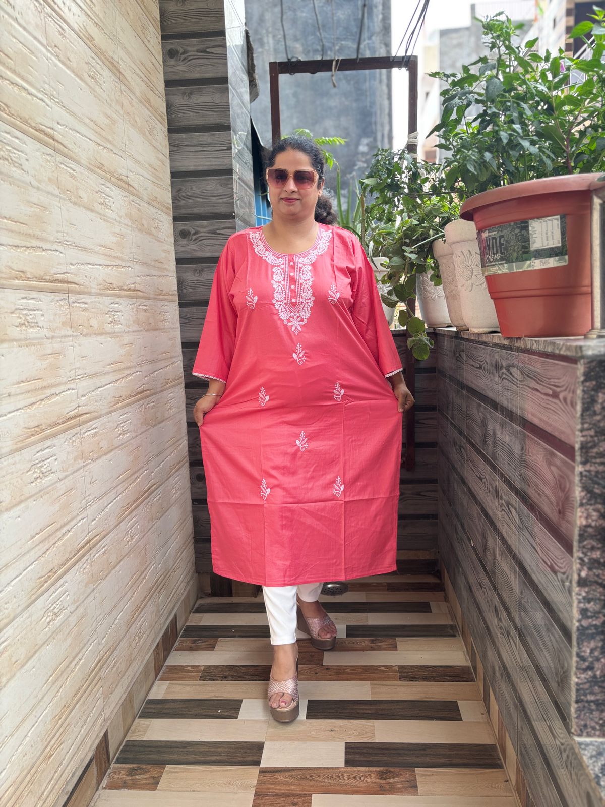 Plus Size Chikan Kurties