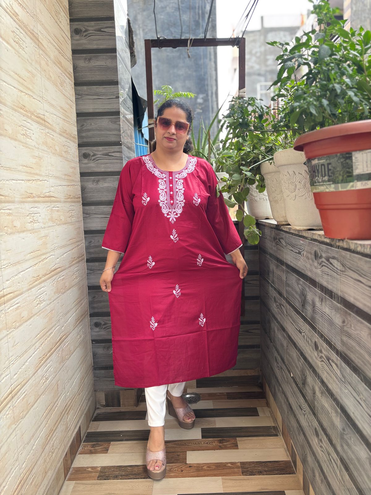 Plus Size Chikan Kurties