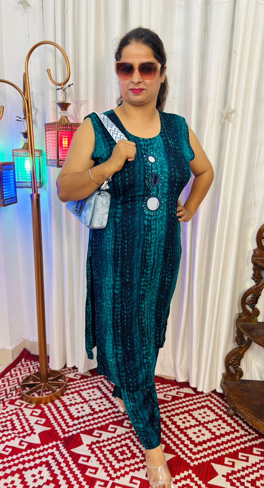 Riwaayat-e-Rang-LONG TOP COORD SET