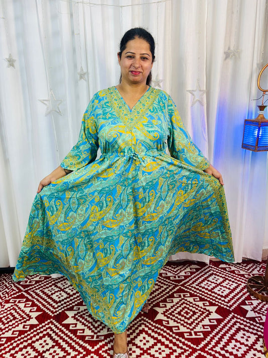 Classic Flare Kaftan Dress