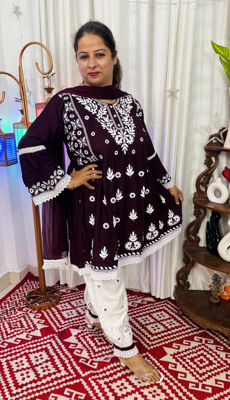 ✨ NAZAKAT- Paplon Style Coord Set (XL–XXXL)