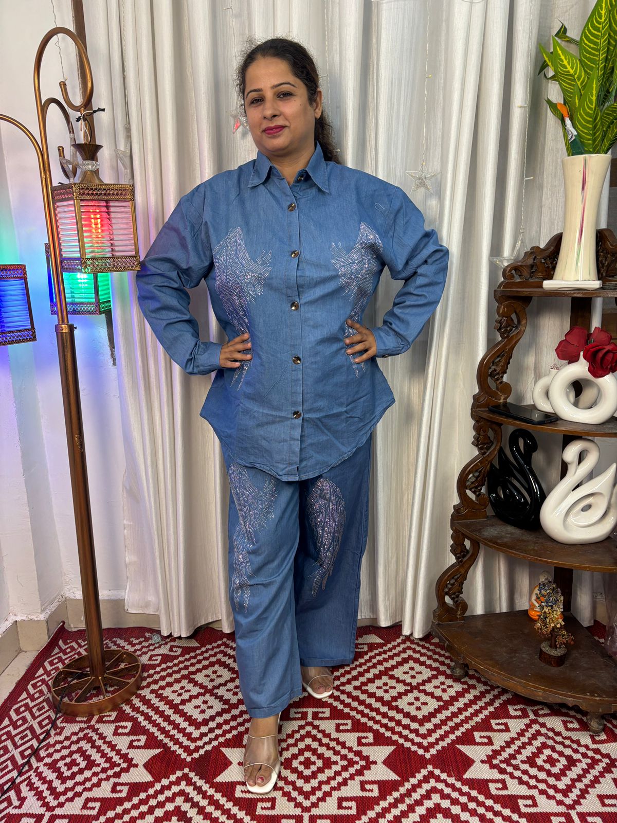 Stylish Denim Coord Set