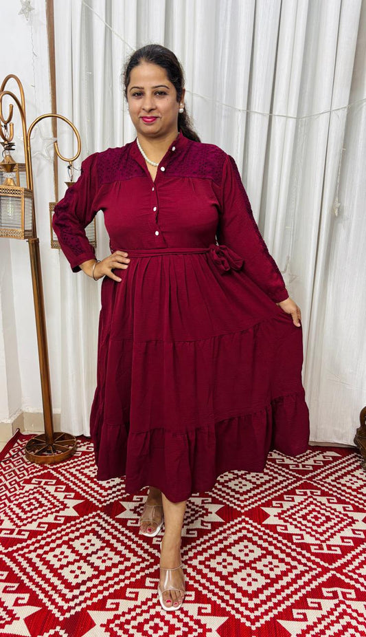 Beautiful Imported Tiered Dress