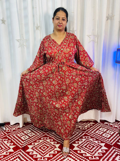 Classic Flare Kaftan Dress