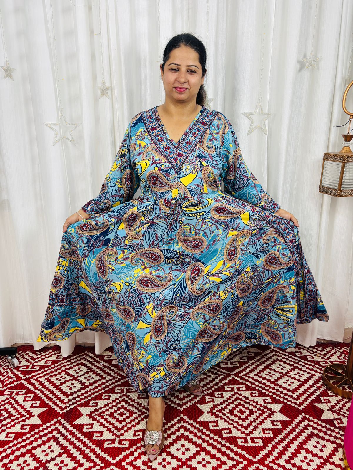 Classic Flare Kaftan Dress