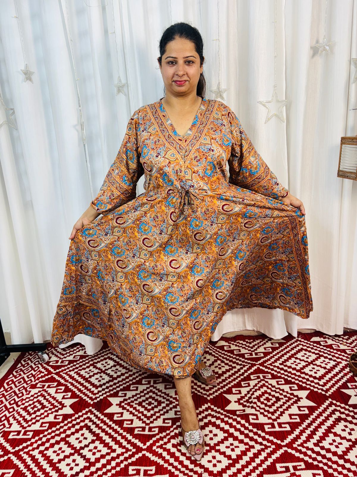 Classic Flare Kaftan Dress