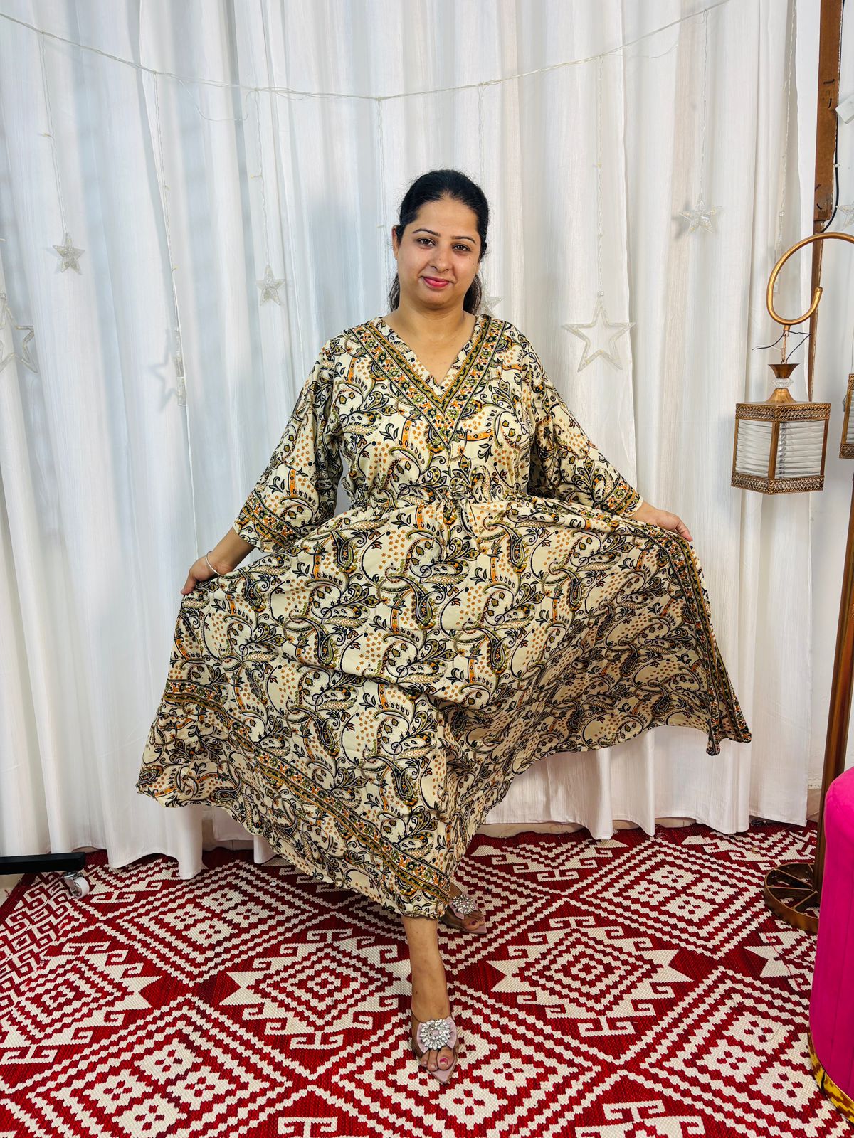 Classic Flare Kaftan Dress
