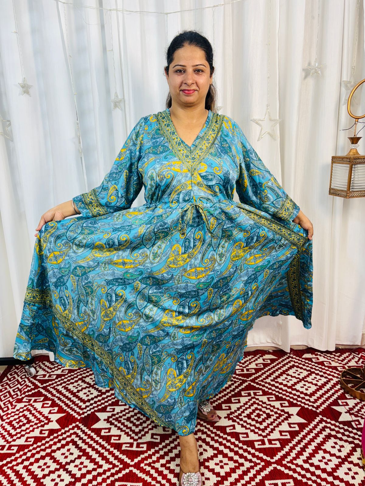 Classic Flare Kaftan Dress