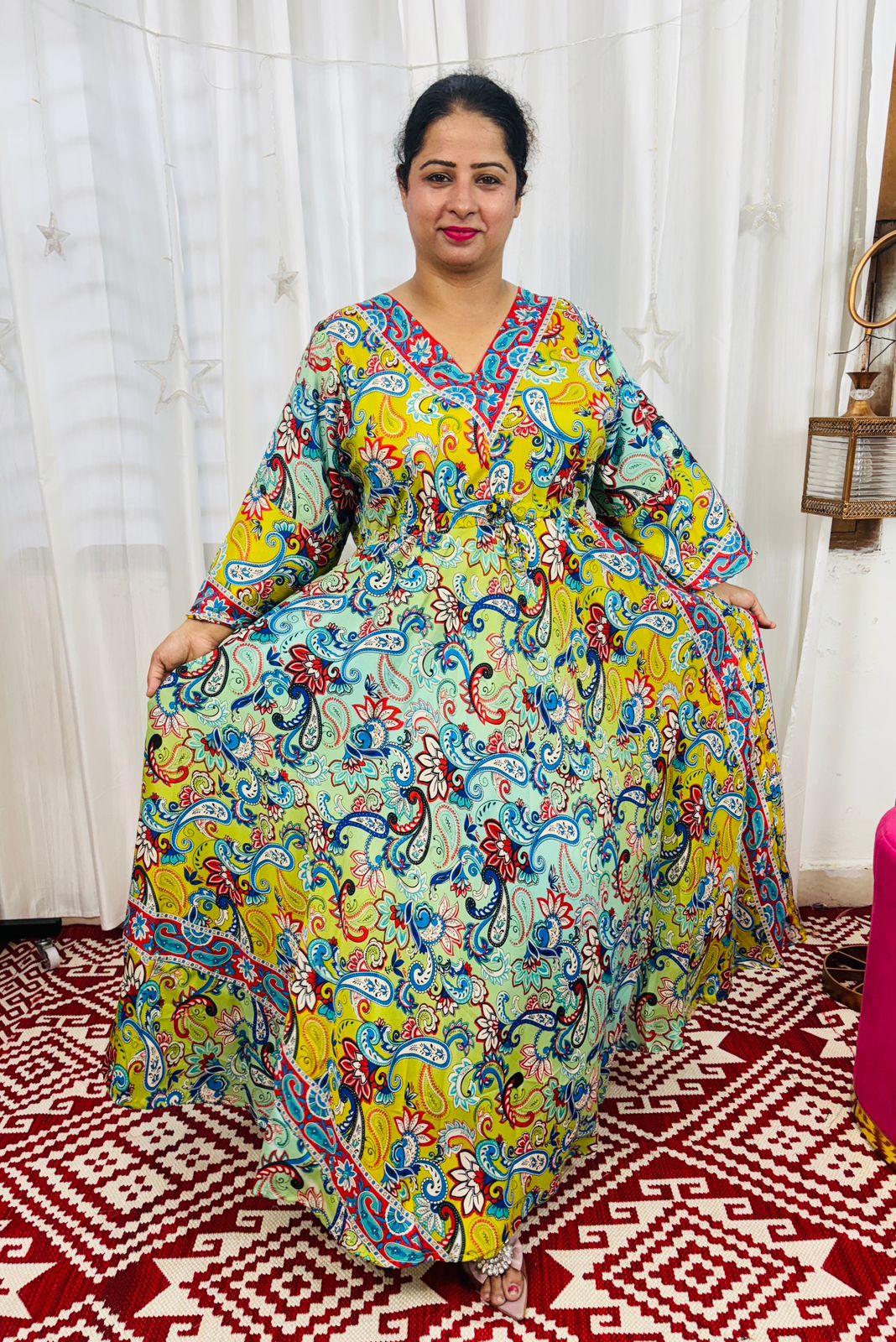Classic Flare Kaftan Dress